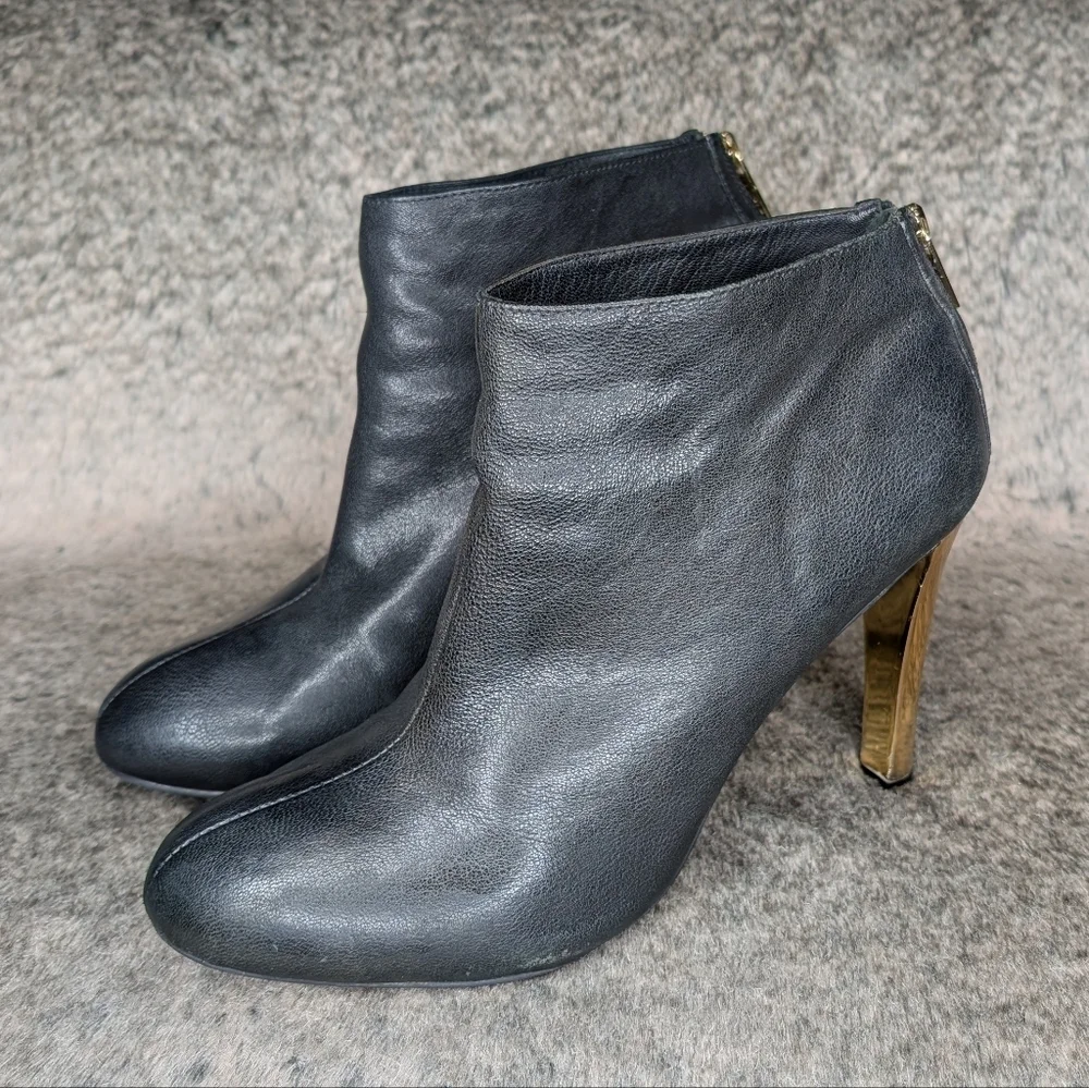 Tory Burch Corbet Bootie Black Gold Women's 10